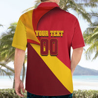 Personalized Spain Football Hawaiian Shirt Spanish Soccer Team Flag Bull Mascot