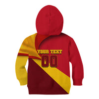 Personalized Spain Football Kid Hoodie Spanish Soccer Team Flag Bull Mascot