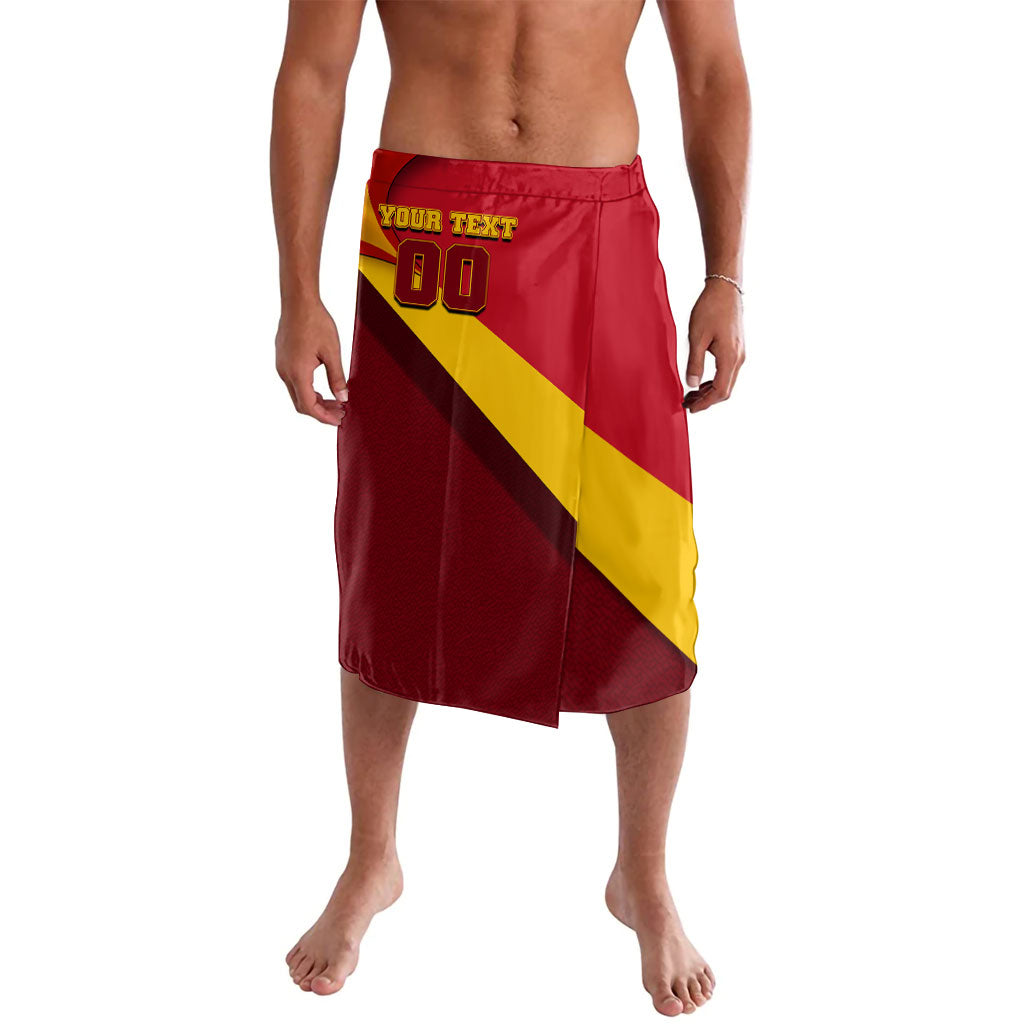 Personalized Spain Football Lavalava Spanish Soccer Team Flag Bull Mascot