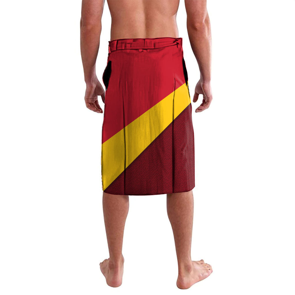 Personalized Spain Football Lavalava Spanish Soccer Team Flag Bull Mascot