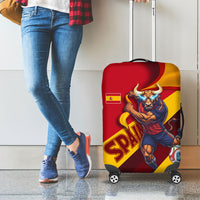 Spain Football Luggage Cover Spanish Soccer Team Flag Bull Mascot