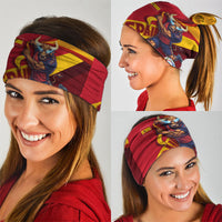 Spain Football Neck Gaiter Spanish Soccer Team Flag Bull Mascot