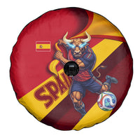 Spain Football Spare Tire Cover Spanish Soccer Team Flag Bull Mascot