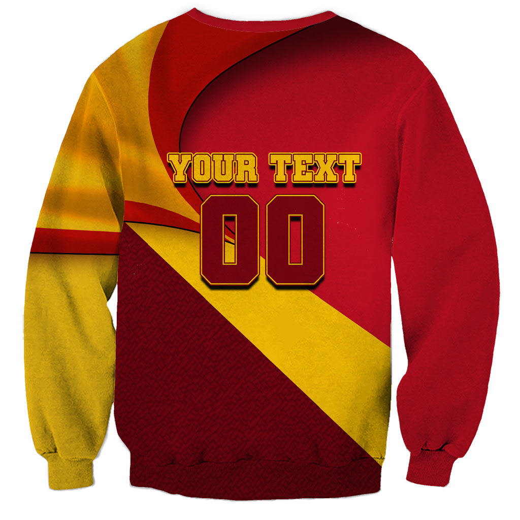 Personalized Spain Football Sweatshirt Spanish Soccer Team Flag Bull Mascot