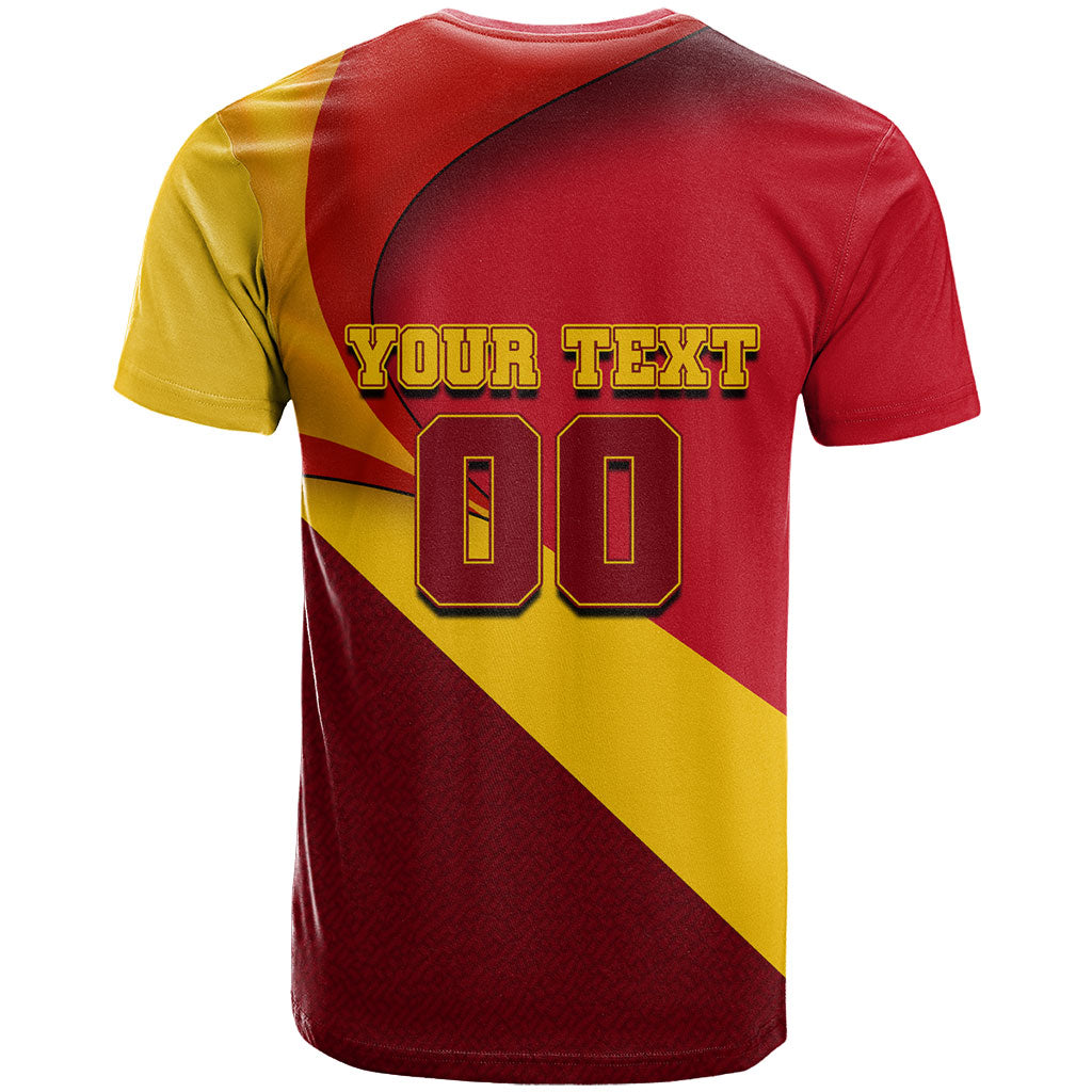 Personalized Spain Football T Shirt Spanish Soccer Team Flag Bull Mascot