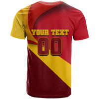 Personalized Spain Football T Shirt Spanish Soccer Team Flag Bull Mascot