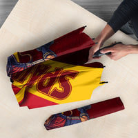 Spain Football Umbrella Spanish Soccer Team Flag Bull Mascot