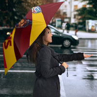 Spain Football Umbrella Spanish Soccer Team Flag Bull Mascot