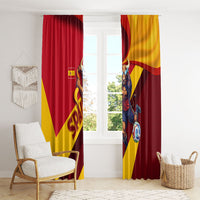 Spain Football Window Curtain Spanish Soccer Team Flag Bull Mascot