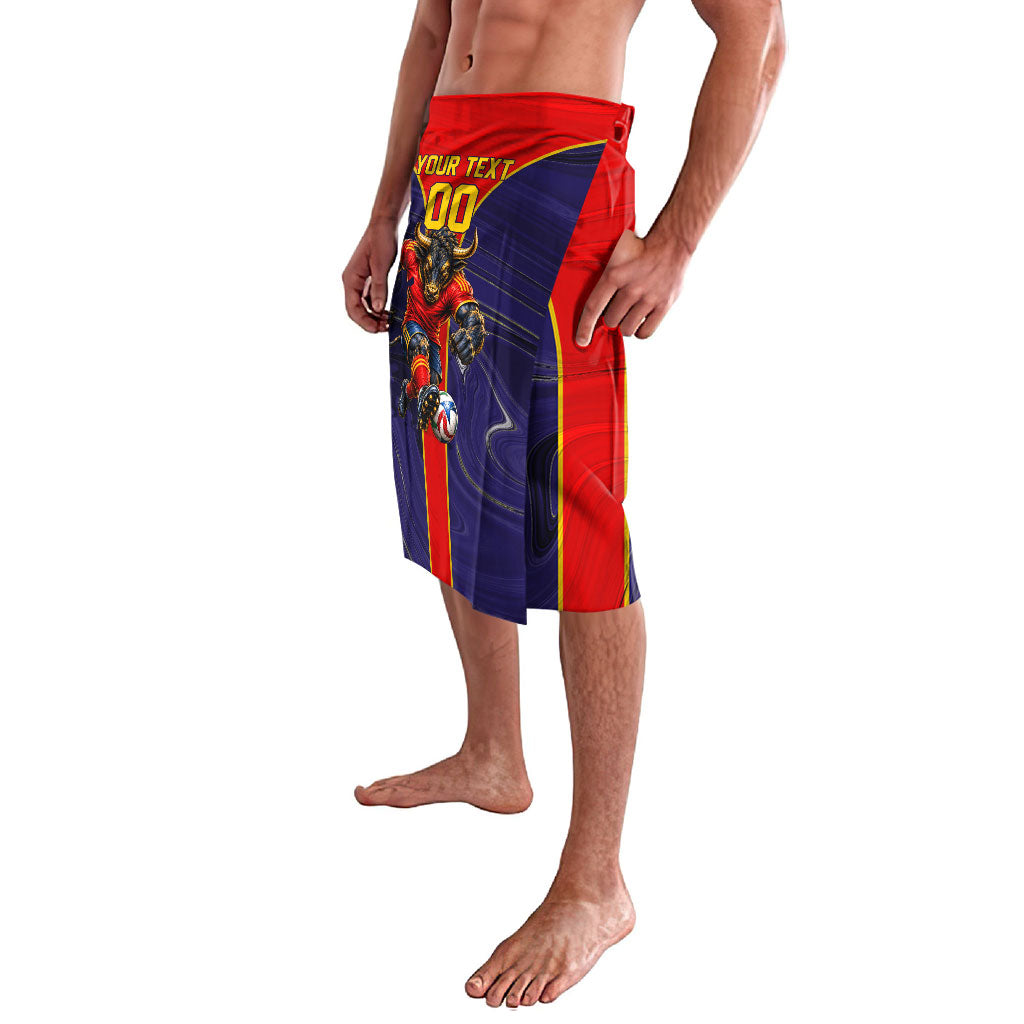Personalized Spain Football Lavalava Fear the Bull Soccer Mascot Marble Art