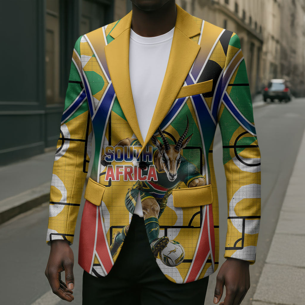Personalized South Africa Football Springbok Blazer Bafana Bafana Rainbow Nation Flag Colors
