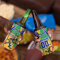 Personalized South Africa Football Springbok 4 in 1 Can Cooler Tumbler Bafana Bafana Rainbow Nation Flag Colors