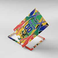 Personalized South Africa Football Springbok Canvas Wall Art Bafana Bafana Rainbow Nation Flag Colors