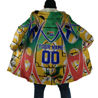 Personalized South Africa Football Springbok Cloak Bafana Bafana Rainbow Nation Flag Colors