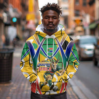 Personalized South Africa Football Springbok Hoodie Bafana Bafana Rainbow Nation Flag Colors