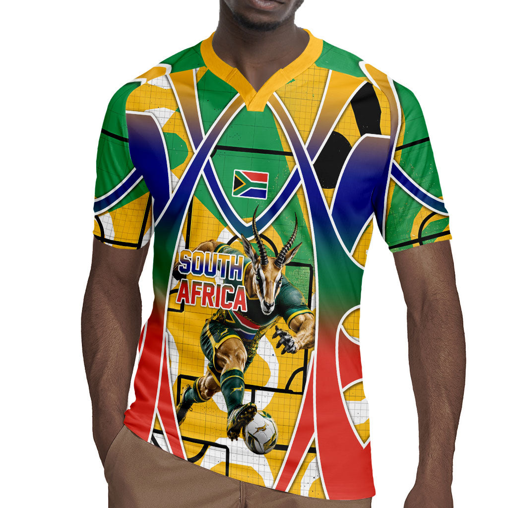 Personalized South Africa Football Springbok Rugby Jersey Bafana Bafana Rainbow Nation Flag Colors