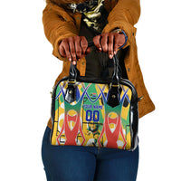 Personalized South Africa Football Springbok Shoulder Handbag Bafana Bafana Rainbow Nation Flag Colors