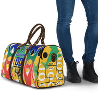 Personalized South Africa Football Springbok Travel Bag Bafana Bafana Rainbow Nation Flag Colors
