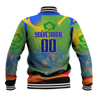 Personalized South Africa Football Baseball Jacket Springbok Champion Soccer Mascot Protea