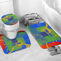 Personalized South Africa Football Bathroom Set Springbok Champion Soccer Mascot Protea