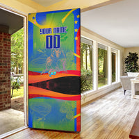 Personalized South Africa Football Door Cover Springbok Champion Soccer Mascot Protea