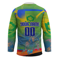 Personalized South Africa Football Hockey Jersey Springbok Champion Soccer Mascot Protea
