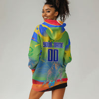 Personalized South Africa Football Hoodie Dress Springbok Champion Soccer Mascot Protea