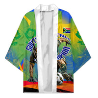 Personalized South Africa Football Kimono Springbok Champion Soccer Mascot Protea
