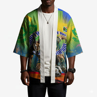 Personalized South Africa Football Kimono Springbok Champion Soccer Mascot Protea