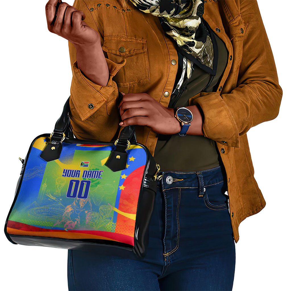 Personalized South Africa Football Shoulder Handbag Springbok Champion Soccer Mascot Protea