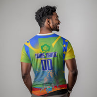 Personalized South Africa Football T shirt Springbok Champion Soccer Mascot Protea