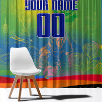 Personalized South Africa Football Window Curtain Springbok Champion Soccer Mascot Protea
