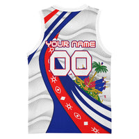 Personalized Haiti Football Trogon Bird Basketball Jersey Les Grenadiers National Flag Art Caribbean