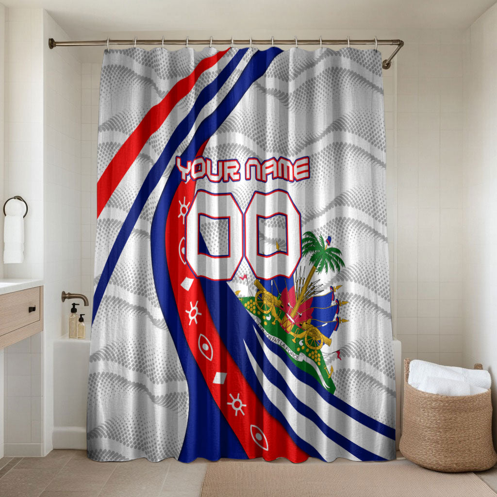 Personalized Haiti Football Trogon Bird Bathroom Set Les Grenadiers National Flag Art Caribbean
