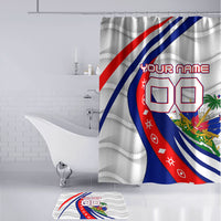 Personalized Haiti Football Trogon Bird Bathroom Set Les Grenadiers National Flag Art Caribbean