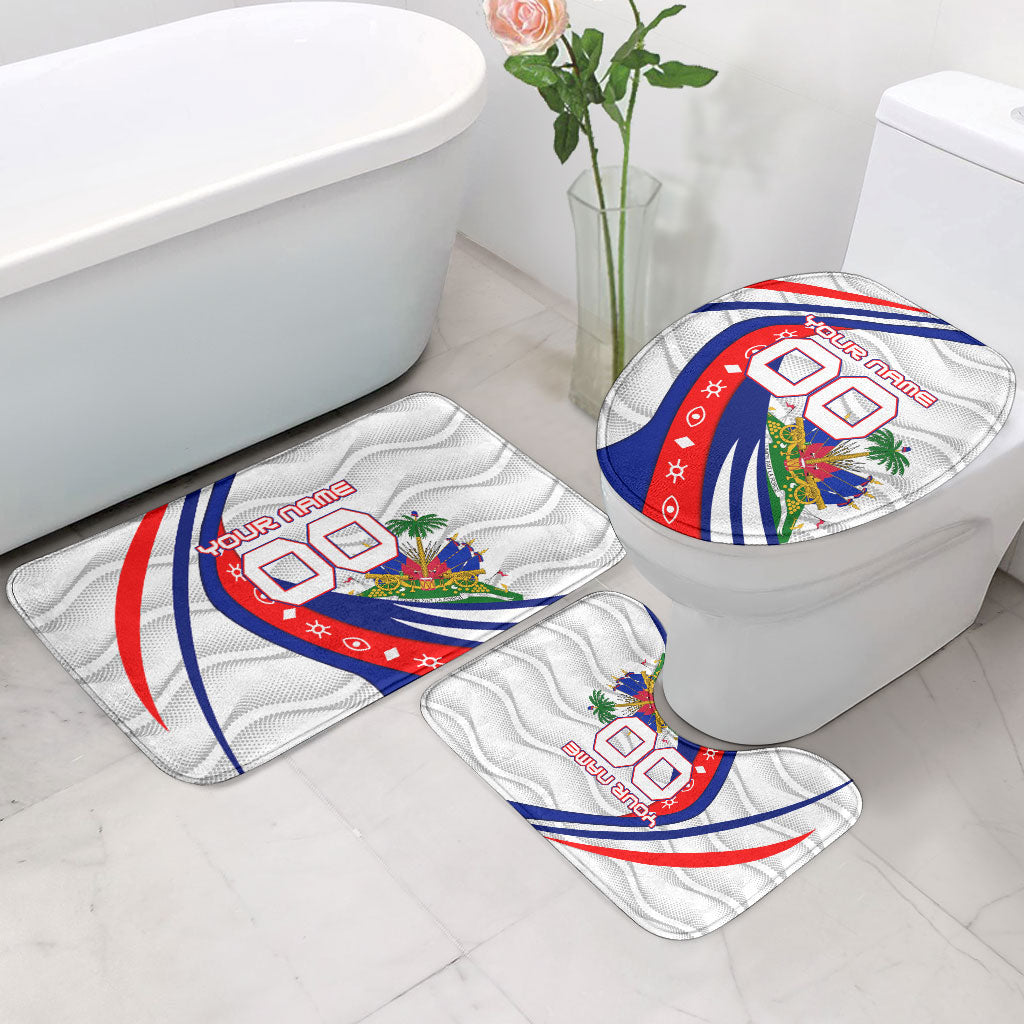 Personalized Haiti Football Trogon Bird Bathroom Set Les Grenadiers National Flag Art Caribbean