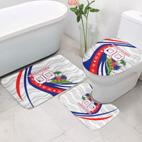 Personalized Haiti Football Trogon Bird Bathroom Set Les Grenadiers National Flag Art Caribbean