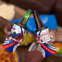 Personalized Haiti Football Trogon Bird 4 in 1 Can Cooler Tumbler Les Grenadiers National Flag Art Caribbean