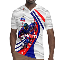 Personalized Haiti Football Trogon Bird Rugby Jersey Les Grenadiers National Flag Art Caribbean
