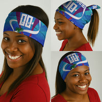 Personalized Haiti Football Neck Gaiter Haitian Flag Trogon Bird Mascot