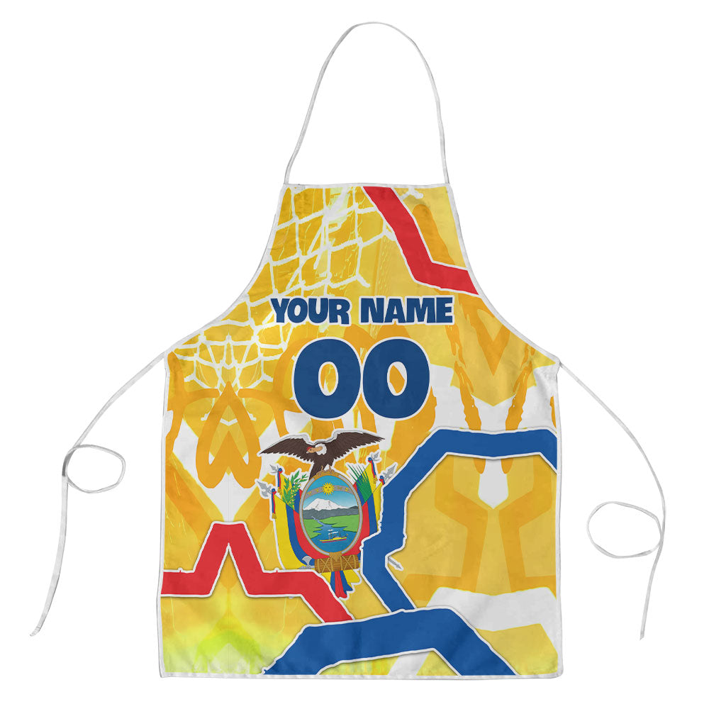Personalized Ecuador Football Condor Mascot Apron Golden Wings of La Tri