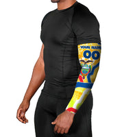 Personalized Ecuador Football Condor Mascot Arm Sleeves Golden Wings of La Tri