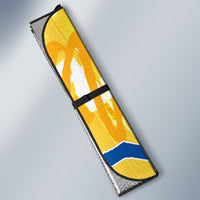 Personalized Ecuador Football Condor Mascot Auto Sun Shade Golden Wings of La Tri
