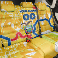Personalized Ecuador Football Condor Mascot Back Car Seat Cover Golden Wings of La Tri