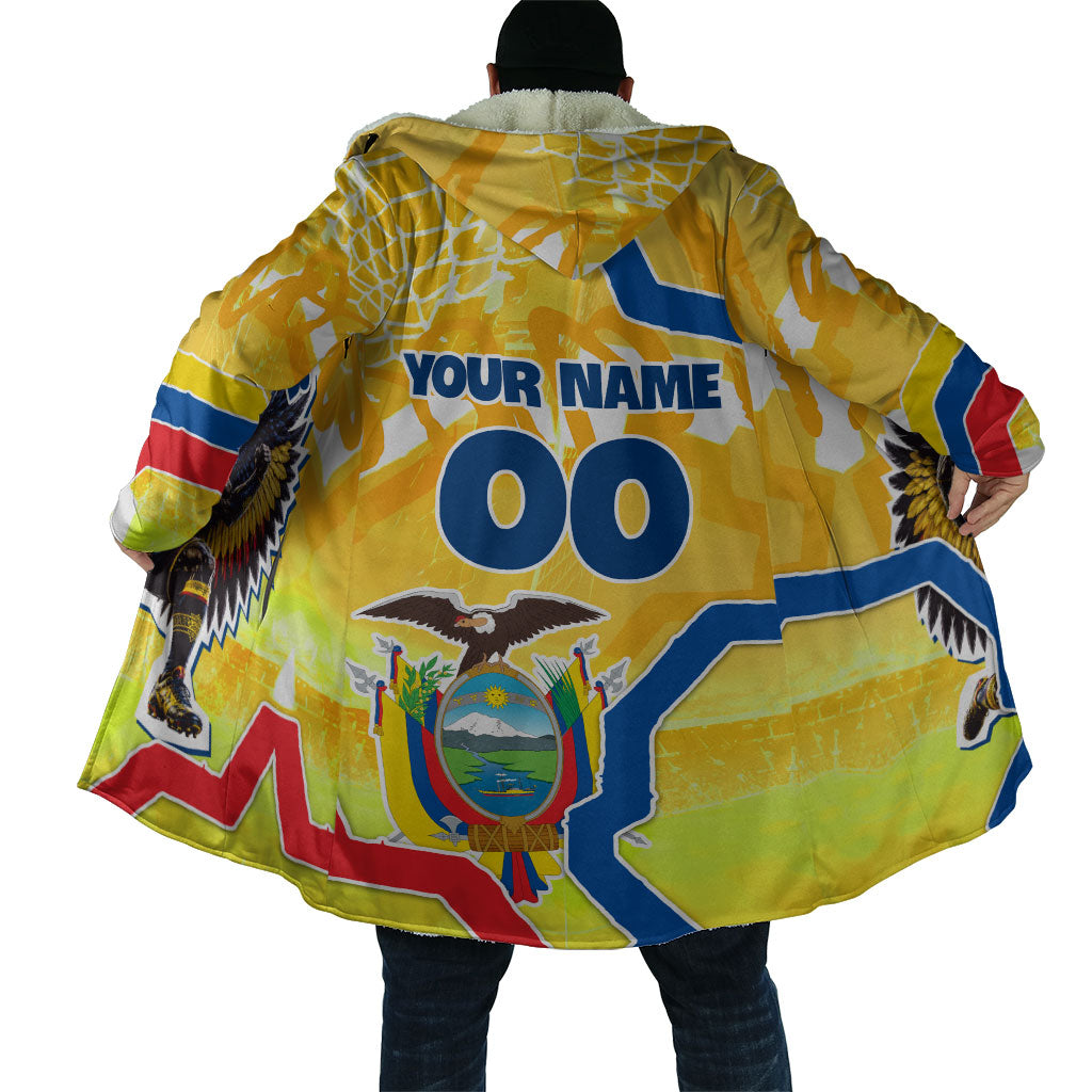 Personalized Ecuador Football Condor Mascot Cloak Golden Wings of La Tri