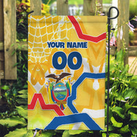 Personalized Ecuador Football Condor Mascot Garden Flag Golden Wings of La Tri