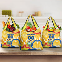 Personalized Ecuador Football Condor Mascot Grocery Bag Golden Wings of La Tri