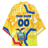 Personalized Ecuador Football Condor Mascot Kimono Golden Wings of La Tri