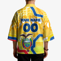 Personalized Ecuador Football Condor Mascot Kimono Golden Wings of La Tri
