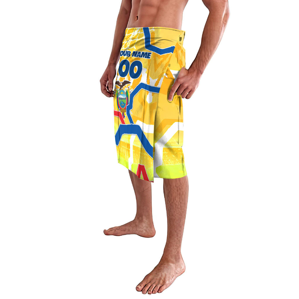 Personalized Ecuador Football Condor Mascot Lavalava Golden Wings of La Tri